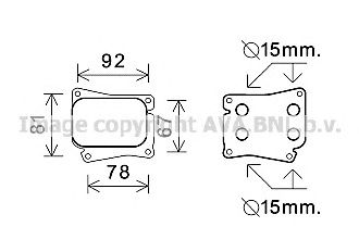 AVA QUALITY COOLING ms3559 -  масляный радиатор, двигательное масло